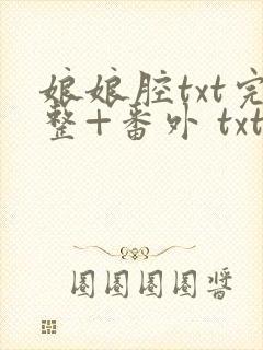 娘娘腔txt完整+番外 txt