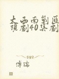 大西南剿匪记电视剧40集剧情封面