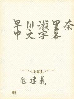 早川濑里奈人妻中文字幕