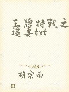 王牌特战之军少追妻txt