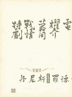 特战荣耀电视剧剧情简介