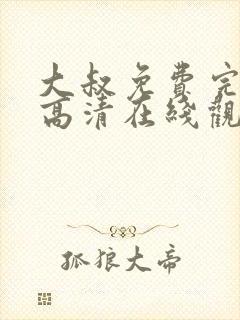 大叔免费完整版高清在线观看