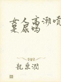 女人高潮喷的水是尿吗