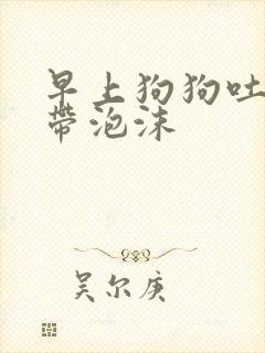 早上狗狗吐黄水带泡沫