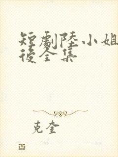 短剧陆小姐独美后全集