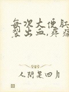 每次大便肛门撕裂出血,疼痛怎么办封面