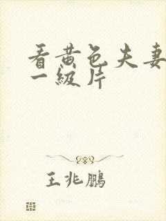 看黄色夫妻生活一级片