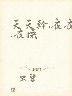 天天干,夜夜操.夜操封面