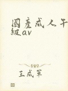 国产成人午夜三级av封面