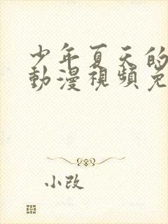 少年夏天的成长动漫视频免费观看封面