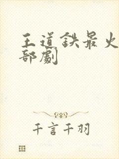 王道铁最火的三部剧