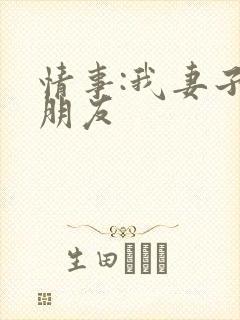 情事:我妻子的朋友封面