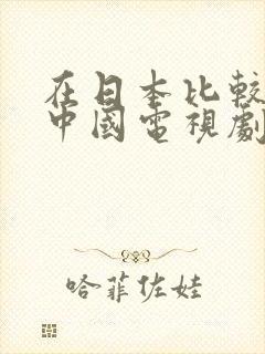 在日本比较火的中国电视剧