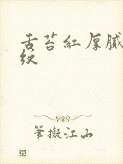 舌苔红厚腻有裂纹