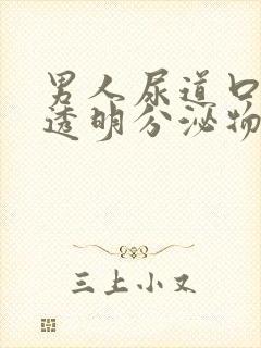 男人尿道口流出透明分泌物