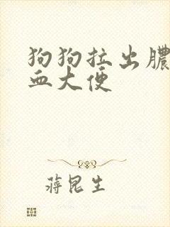 狗狗拉出脓状带血大便