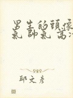 男生的头像 霸气 帅气 高冷真人