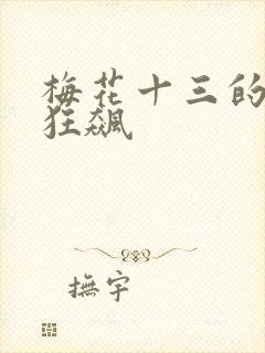 梅花十三的乳液狂飙