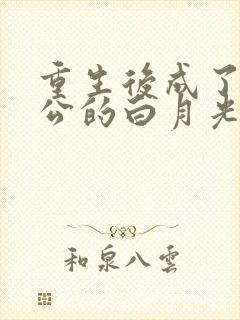 重生后成了渣老公的白月光全文阅读封面