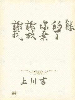 谢谢你的态度让我放弃了