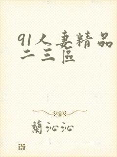 91人妻精品一二三区