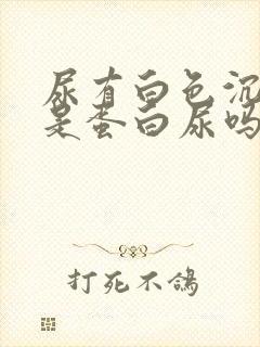 尿有白色沉淀物是蛋白尿吗