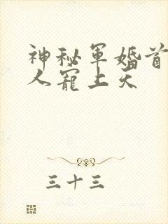 神秘军婚首长大人宠上天