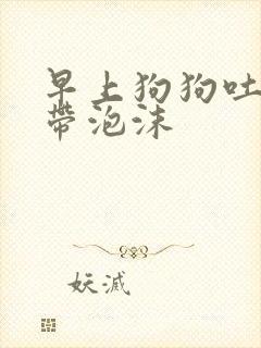 早上狗狗吐黄水带泡沫