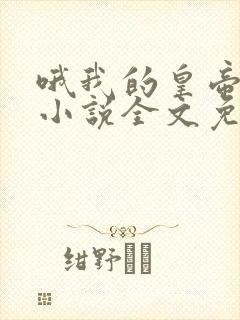 哦我的皇帝陛下小说全文免费阅读封面