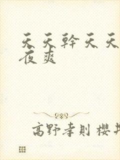天天干天天插夜夜爽