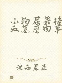 小狗尿最后带点血怎么回事