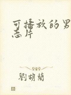 可播放的男男同志片