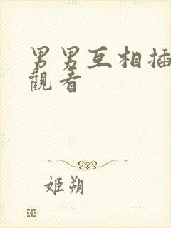 男男互相插在线观看