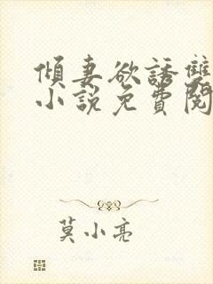 倾妻欲诱双女主小说免费阅读全文无