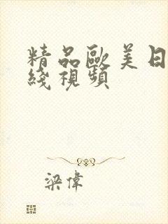 精品欧美日韩在线视频