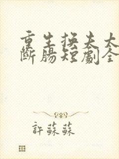 重生换夫太子悔断肠短剧全集