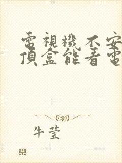 电视机不安装机顶盒能看电视吗