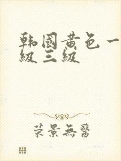 韩国黄色一级二级三级