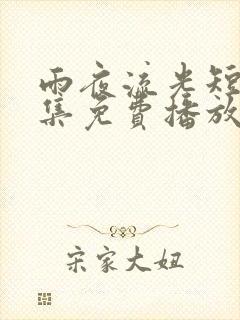 雨夜流光短剧全集免费播放封面