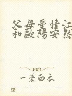 父母爱情江昌义和欧阳安然结局封面