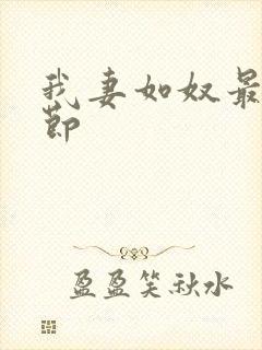 我妻如奴最新章节封面