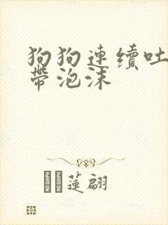 狗狗连续吐黄水带泡沫