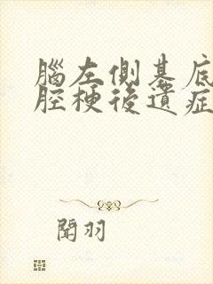 脑左侧基底节区腔梗后遗症