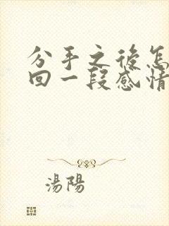 分手之后怎么挽回一段感情封面