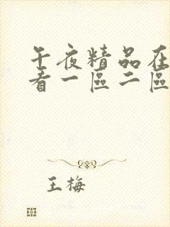 午夜精品在线观看一区二区