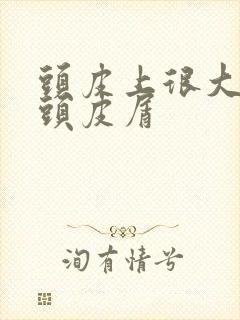 头皮上很大块的头皮屑