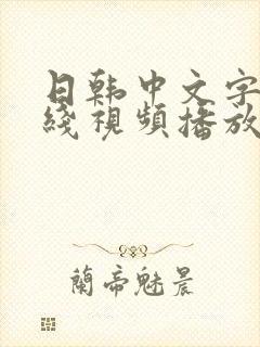 日韩中文字幕在线视频播放