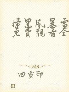 扫黑风暴电视剧免费观看全集完整版