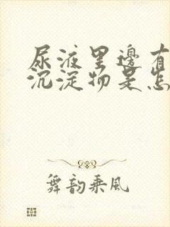 尿液里边有白色沉淀物是怎么回事