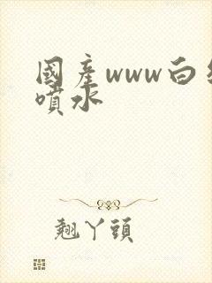 国产www白丝喷水